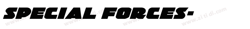 Special Forces字体转换